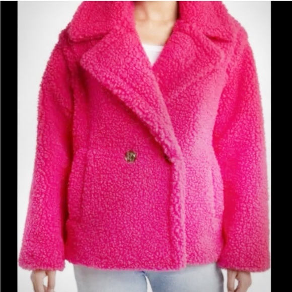 UGG Gertrude Short Teddy Coat NWT - Picture 10 of 10